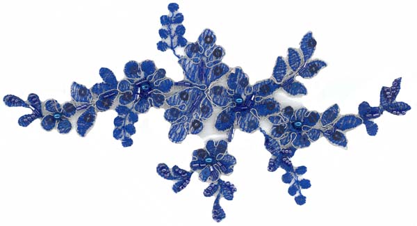 BEADED MOTIF - ROYAL